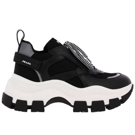 sneakers prada nere donna|prada sneakers outlet.